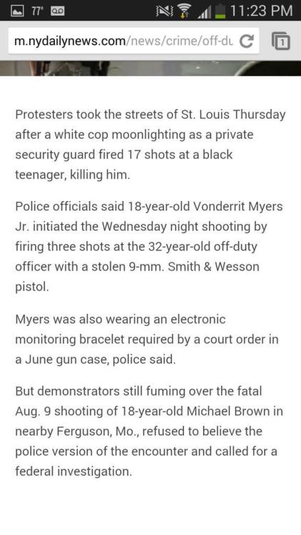 land-of-propaganda: #ShawShooting #VonDerritMyers — BREAKING NEWS So not only has the alleged 