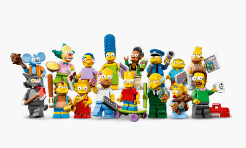 16 LEGO Simpsons Minifigs.(via LEGO Unveils 16 Simpsons Minifigs • Highsnobiety)