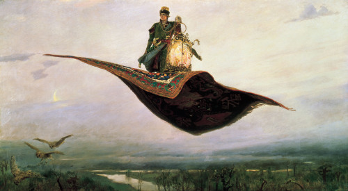 slaaneshi-party-bus: Viktor Vasnetsov, The Flying Carpet (1880)