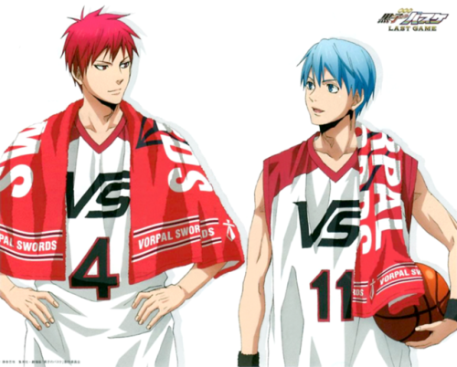 akashikuroko:「劇場版 黒子のバスケ LAST GAME」Pre-Sale Ticket Illustration feat. Akashi Seijuurou & Kur