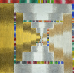 jareckiworld:  Zofia Artymowska  -  Poliforms CVII   (acrylic on canvas, 1984)