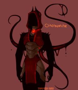temperedfoe:  Quick lil’ update for Clinohumite. His weapon is no longer a warhammer, I’m just gonna stick with tendrils since they’re on every form of Foe/Clino anyways. 
