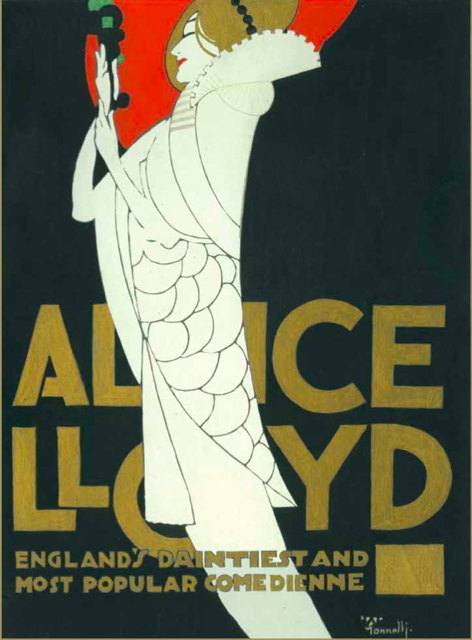 Alice Lloyd - England’s Daintiest and Most Popular Comedienne - Alfonso Iannelli (1888 - 1965)
