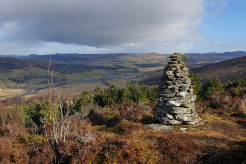 Castle Dow, Pictish HillfortAll of the snow, except for the mountain tops, has melted and Spring has