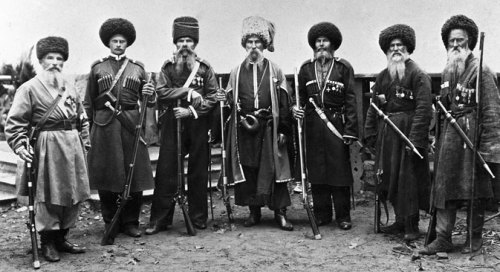 Cossack men, late 19th century.