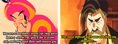 holyflyinggrayson:  avatarparallels:  Aladdin/The Legend of Korra Parallels [gif remake]  I NEVER SAW THIS BEFORE 