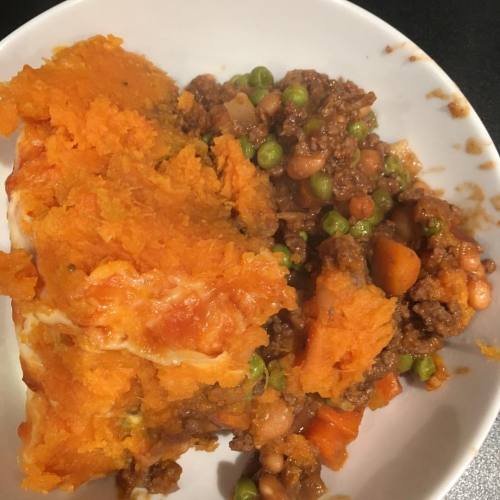 My own recipe and hubbys fave dinner sweet potato pie cheese as my hexa #sw #swuk #swscotland #slimm