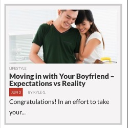 To move in with BF or Not, that is the question. Know the pros and cons of moving in with your significant other. Visit 