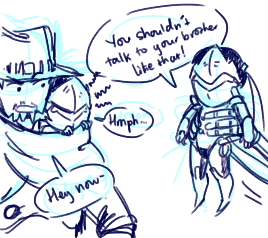 pomodoko: A thingy I’ve been thinking about. Imagine Genji being caught in an accident