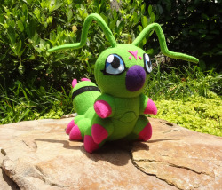 Janelles-Plushies:  The Making Of A Wormmon! I Learned A Lot With This One And The