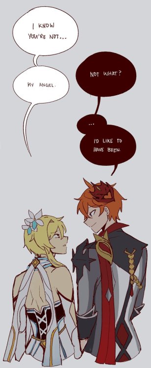 “but you and i… we’re still friends, …right?"  ueueue,,, childe is lu