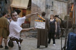 notlostonanadventure:  andrewisscooter:  hirmienworld:Doctor Who, The fires of Pompeii, promotional and behind the scenes  Favorite Episode.   The casting pool for the next three and a half seasons and one episode of Sherlock