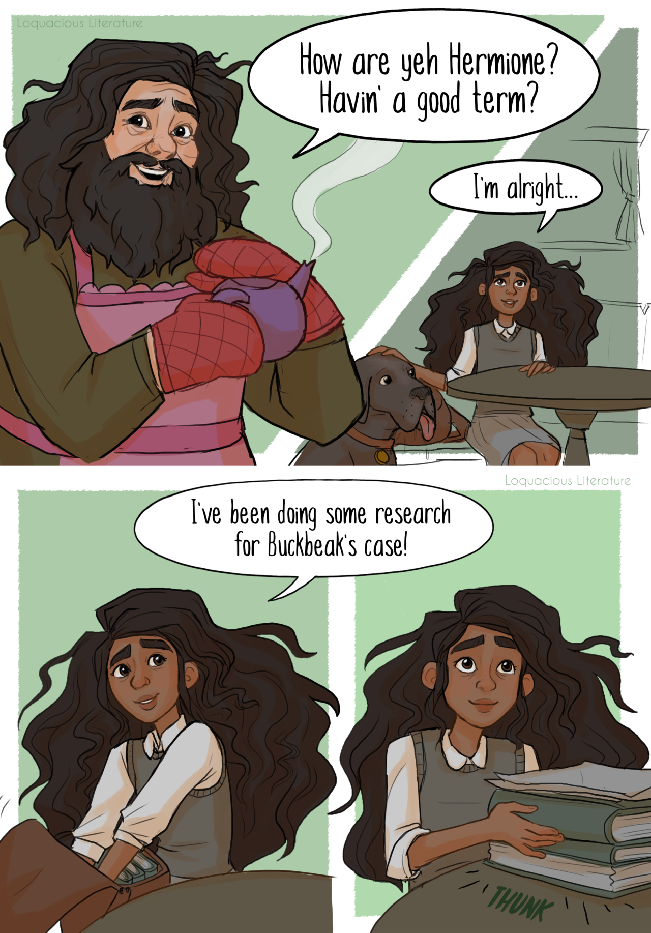 Hermione falls in love with a dementor comic