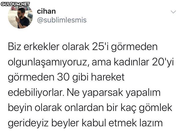 Ilk kez sen yaptın bu...