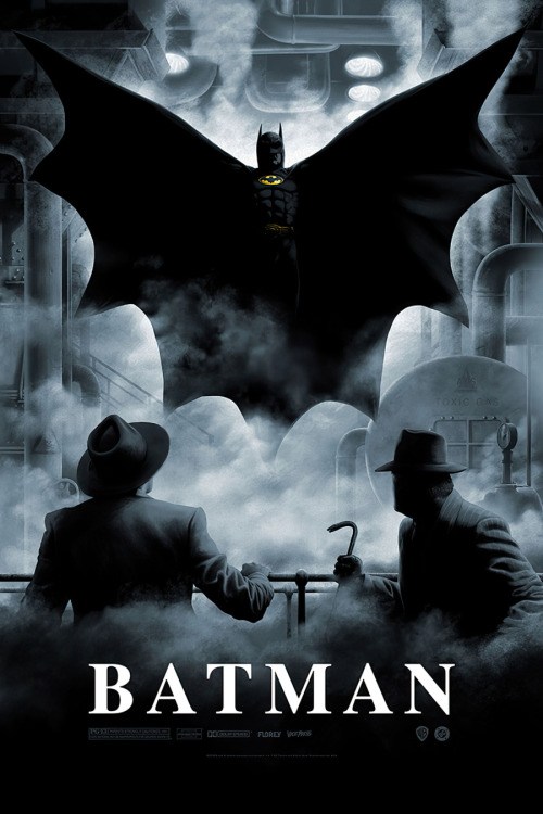  ‘Batman 89’ by Florey.Officially licensed 24" x 36" offset lithograph print o