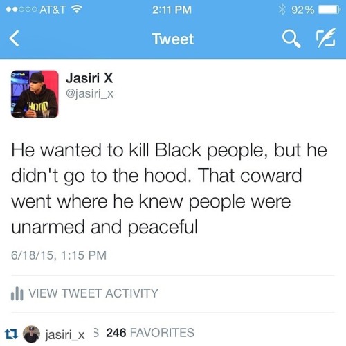 kingofcyberspace: jamelrealness: If he went in the hood he would be dead in the spot. Stupid coward 