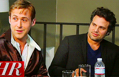 goslingsryan:  Mark Ruffalo &amp; Ryan Gosling → instant bromance 