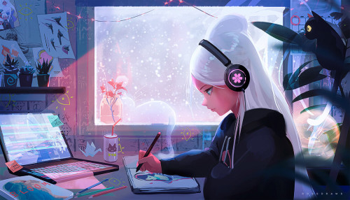  Lo-Fi NimaRossdraws ✦https://www.artstation.com/artwork/PoNXK4 