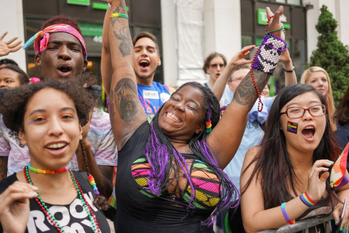 activistnyc:This is what PURE JOY looks like!! #NYCPride #prideparade #loveislove #lovewins