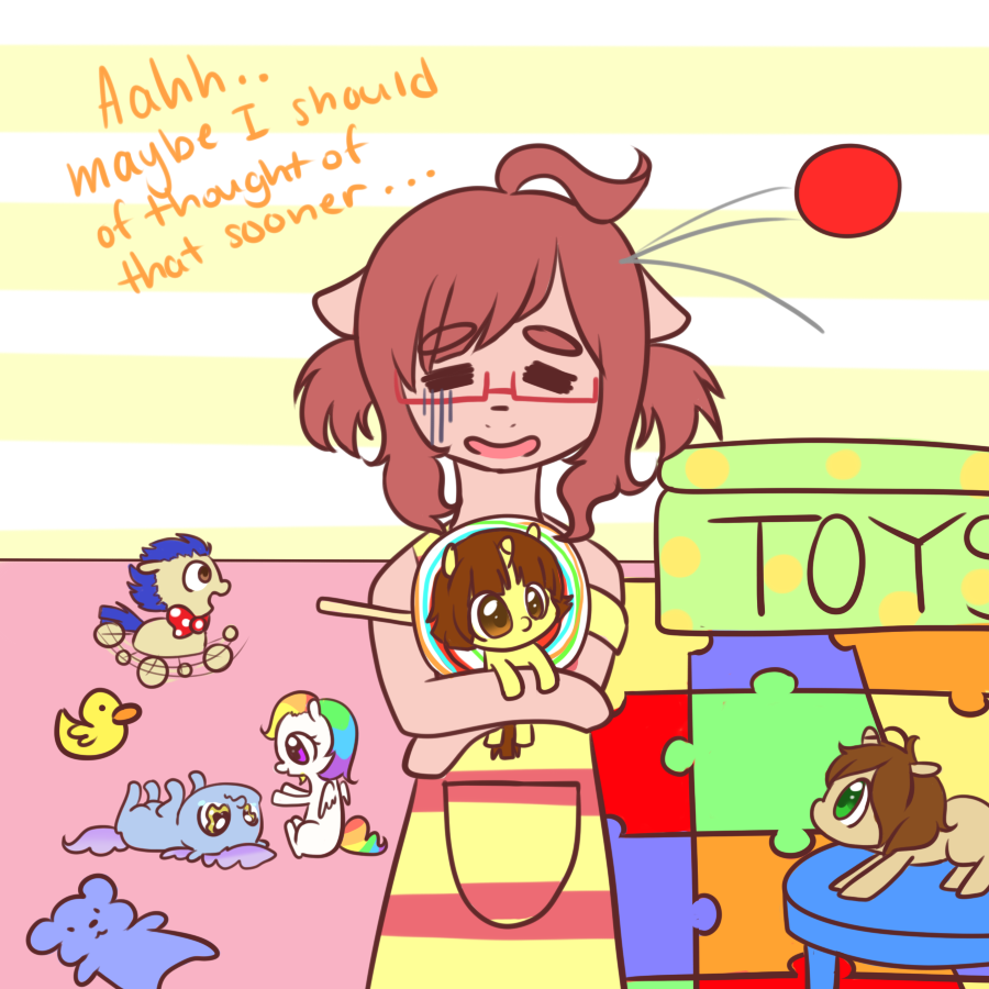 nurseryhive:  Mishy: “H-help……”  x3!