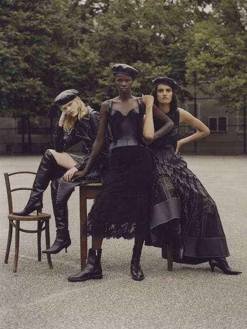 artfulfashion:Dipti Sharma, Hannah Motler, and Shanelle Nyasiase for Porter Edit, September 2018, ph