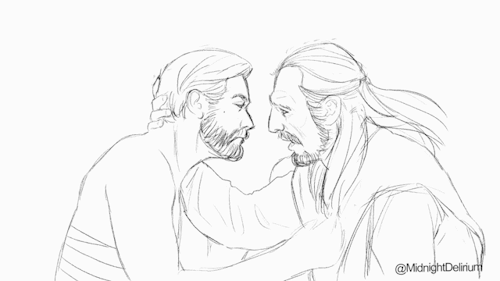 Here Is The Master Obi And Master Qui Version Of The Kiss.