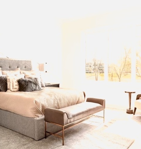 Bedroom Master In IndianapolisBedroom - Mid-sized Coastal Master Carpeted And Beige Floor Bedroom Idea