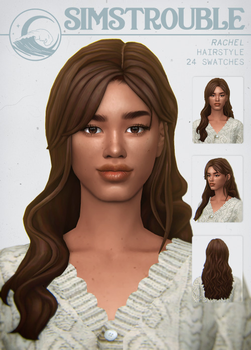 RACHEL by simstrouble A lot of you asked for a down version of my Amanda Hair. Here it is! Enjoy~ &n