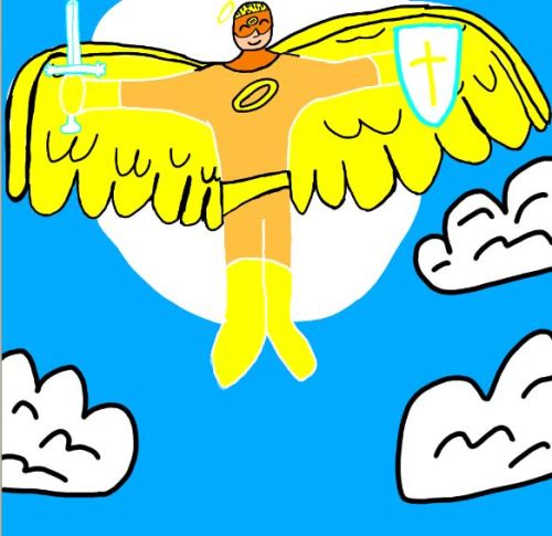 A Superhero Character I Created. His Name Is Golden Angel