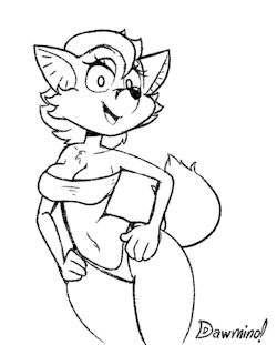 dawminoart:  dawminoart:  Okay I change my mind… I like Clip Studio’s animator. I’m awfully chuffed about how this came out. Show your buddies what a bouncy wiggly fox girl can do and REBLOG! If this reaches over 1,111 notes, I’ll color it and
