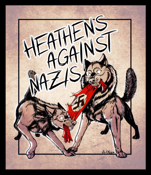 artyeen: alternate title: “pagans against nazis”Sadly over here a lot of people think runes / being 