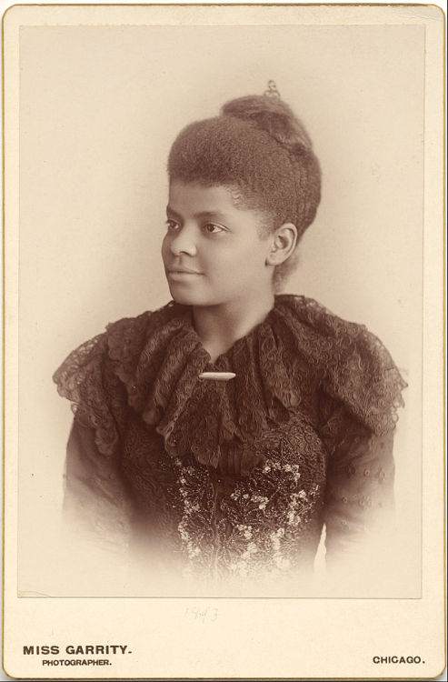 staff:afro-textured-art:Post-Civil War HairstylesIda B. Wells-Barnett was born a slave in Mississipp