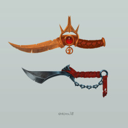 noirsnow: New Alexia’s blades   ^^ vs