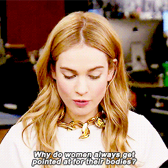 magnoliapearl:ankainskywalker:Lily James on the controversy of her tiny waist in Cinderella.Talking about a drawing is one thing, but labeling an actual person’s body as problematic is a really shitty thing to do.
