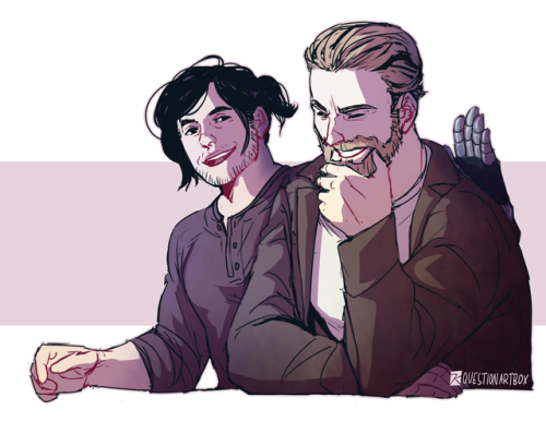 questionartbox: “You’re starting to look your age with that beard, pal.”“Jus