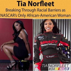 thehalfrolatina:  heyblackrose:  trebled-negrita-princess:  sonofafieldnegro:  blissfulthinkn:  That’s truly the sexiest thing I’ve ever seen!  Y’all realize that if we start taking over NASCAR too, that poor, white southerners folks will go full