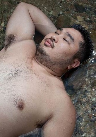 chinamantoman: Hairy chubby men are rare in China.