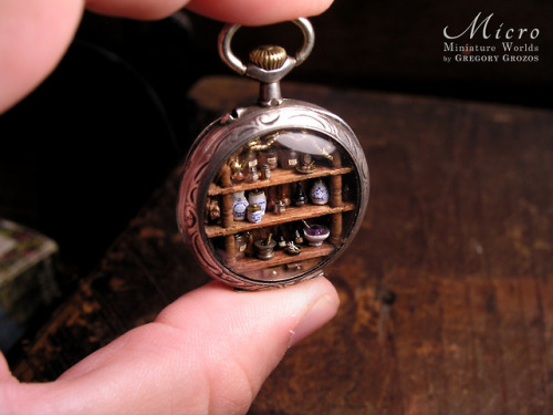 Hello everyone! Here’s my latest miniature world, a miniature apothecary made inside a tiny Vi
