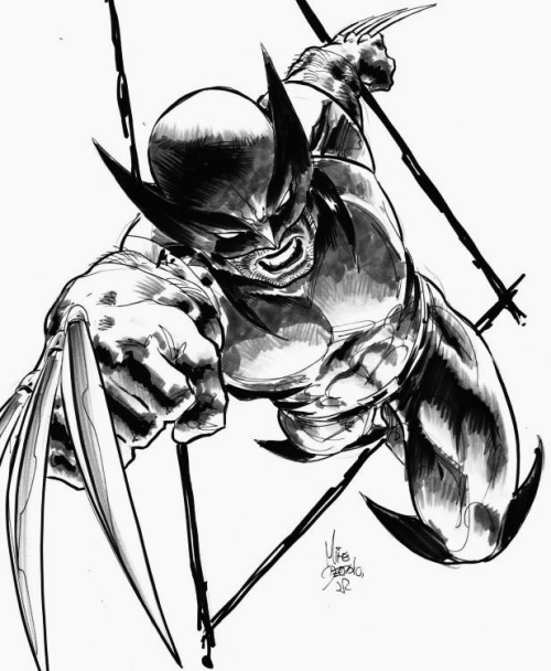 ungoliantschilde:  black and white artwork by Mike Deodato, Jr.