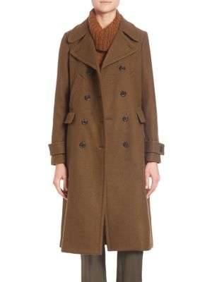 wantering-under-cover: Kenshon Bolton Double-Breasted Wool-Blend Coat