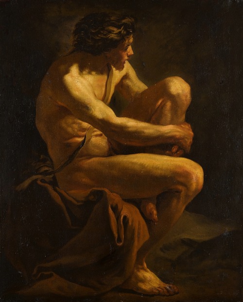 hadrian6:  Study of a Male Nude. 18th.century.