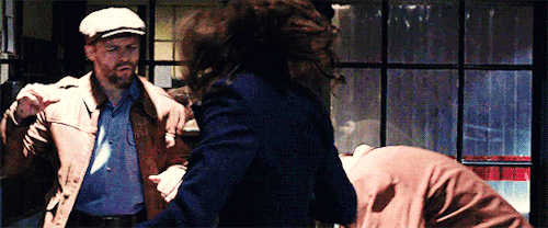 mrgaretcarter: Peggy beating up two dudes in the 2013 short film Agent Carter (in 540px)