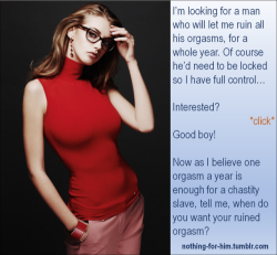 Femdom Chastity Captions, Cum Denial