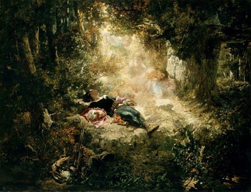 Un rayon de soleil.1848. Oil on Canvas. 89.5 x 117 cm. Musée des Beaux-Arts, Valenciennes, Fr