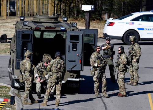 Law Enforcement in Nashville raid a home possibly related to the Christmas bombing.