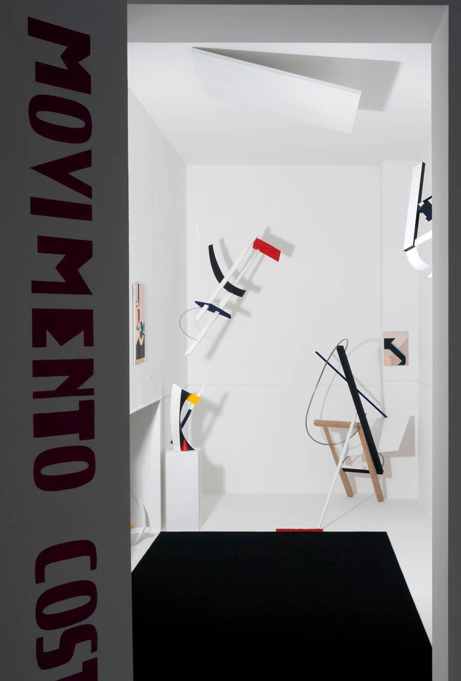 Edvard Stepančič, Avgust Černigoj, Giorgio Carmelich, and Josip Vlah, Trieste Constructivist Cabinet, 1927
as recreated in 2011 by Dragan Živadinov and Miha Turšič, installation view, Museum of Modern Art, Ljubljana