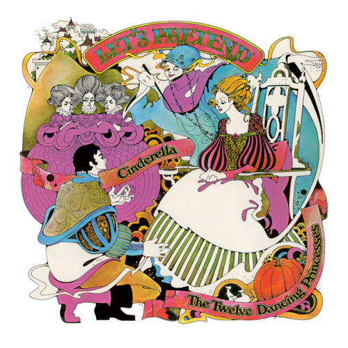 design-is-fine:David Chestnutt, album cover illustration for the children’s vinyl record series „Let