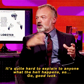 stevedaddyngton:  Colin Farrell having a hard time describing his own movies