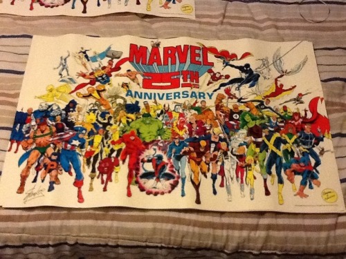 marvel1980s:  1986 - Marvel’s 25th Anniversary poster by Kerry Gammill and Joe Rubinstein  I Love Ma