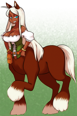 ktullanyx:  Commission for Rune! I can’t into horses I’m sorry I let the horse-lovers down please burn me at the stake. 